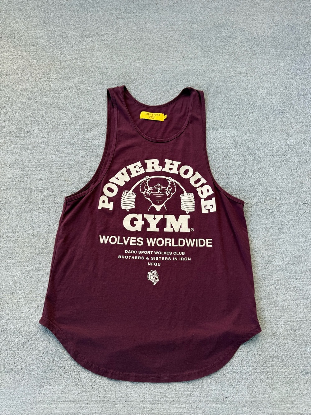 Darc Sport Powerhouse Wolves Worldwide Men’s Medium Tank Top Shirt RARE /500